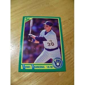  1990 Score # 216 Terry Francona Milwaukee Brewers Baseball 