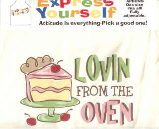 Lovin From The Oven Baking Cake Fun Novelty Apron NEW  