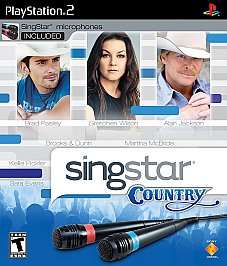 SingStar Country game microphone Sony PlayStation 2, 2008 711719765028 