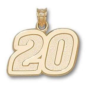 Tony Stewart #20 Solid 14K Gold 5/8 Pendant