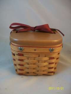 Longaberger 2002 Sweetheart Small Sweetest Gift Basket  