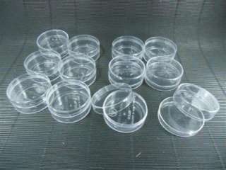 12 boxes clear Plastic Containers Bead Organizer Circle with slide 