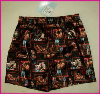 WWE WRESTLING Satin Boxer Shorts BOXERS Sz 6 8 10 12 14  