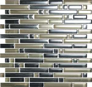 Designer Fashion Glass Mosaic Backsplash Tile Sample  