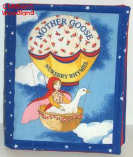 NURSERY RHYMES CLOTH/SOFT BOOK! KIDS~BABY~MOTHER GOOSE!  