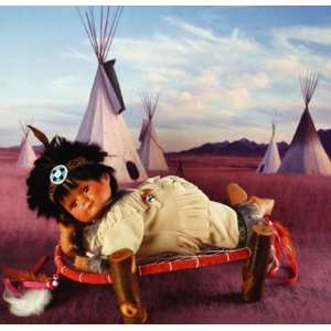  Awan Porcelain Native American / Indian Doll by Duck House 
