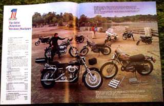 1975 Harley Davidson Motorcyles & Accessories Brochure  