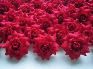   Roses Artificial Silk Flower Heads Wholesale Lots Wedding decor 1.75