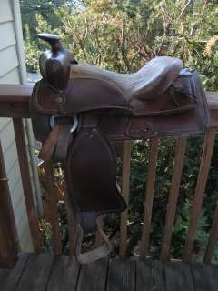Used Western Saddle 15 Full Quarter Horse Bars, leather  