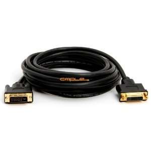   Dual Link Extension M/F Cable Gold Plated 15 Feet 15ft Electronics