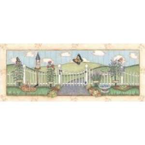  Garden Fences I   Poster by Robin Betterly (20x8): Home 