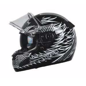  Vega Attitude Black Medium Full Face Snowmobile Helmet with Fierce 