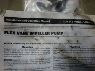 Shurflo flex vane impeller pump 3000 350 12v oil transfer  