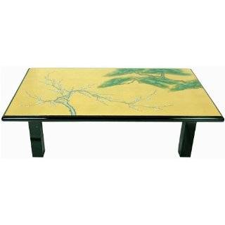   Fine Lacquer Oriental Coffee Table / Flat Screen TV Display Stand