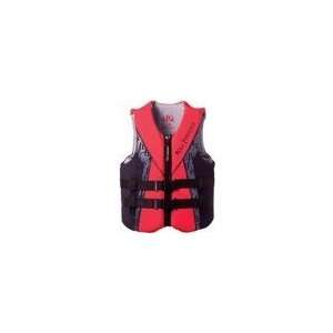  Full Throttle Flex Back Life Vest Mens   Red/Black   2 XL 