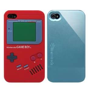 2pcs Set Nintendo Game Boy Silicone Case Red + KoreTech (TM) Glider 