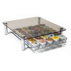 Glass Coffee Drawer for Keurig Brewers Holds 35 K cups  