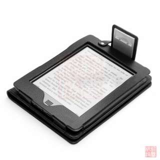 for  Kindle Touch Leather Case Cover w/Light+2 Screen Protector 