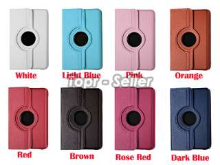 For Kindle Fire Leather Case Cover Skin/Car Charger/USB Cable/Stylus 