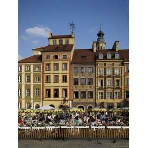 Starezawasto (Old Town) with Cafes, Warsaw, Poland Premium 