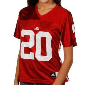   Hoosiers #20 Womens Fashion Football Jersey   Crimson (XX Large