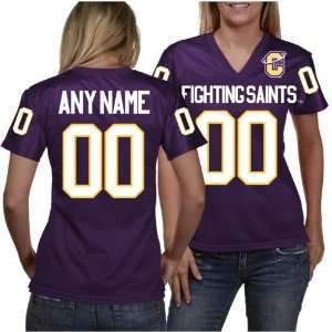   Fighting Saints Womens Personalized Fashion Football Jersey   Purple