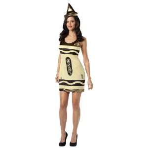  Crayola Gold Crayon Tank Dress Adult Costume Health 