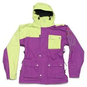   Mens Snowboard Jacket   Ultra Violet / Green Apple