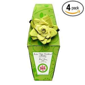   Grey Tea In Green Flower Diamond Gift Box, 6 Ounce Boxes (Pack of 4