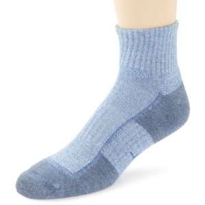 Feetures Mens Pure Comfort Light Cushion Quarter Socks, Medium (Mens 