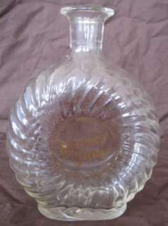   KY Tavern Bourbon Whiskey Liquor Glass Round Flat Bottle Ridges  