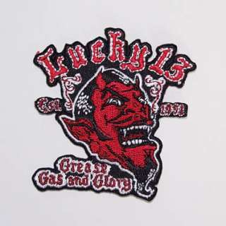 New Goth Punk Rockabilly Lucky 13 Grease Gas Glory Black Red Devil 