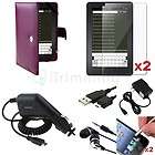 Accessory Purple Leather Pouch Case+Charger+C​able+LCD Pro+Gift 
