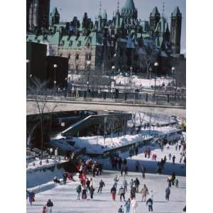 Skating on the Rideau Canal   Ottawa, Ontario, Canada Photographic 