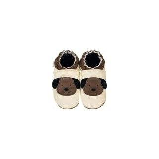  Robeez Puppy Cream Soft Sole Baby Shoes 6 12 months: Shoes
