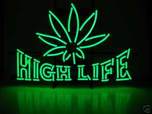 Neon sign medical marijuana dispensary pot leaf sign  