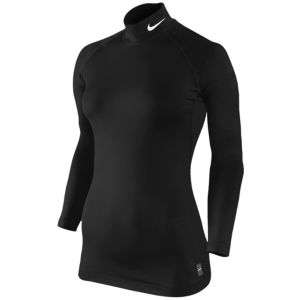 Nike Pro Combat Thermal Mock   Womens   Training   Clothing   Black