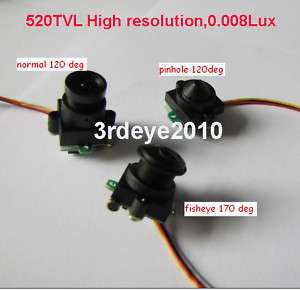 170 Deg fisheye lense mini audio CCTV camera 520TVL  