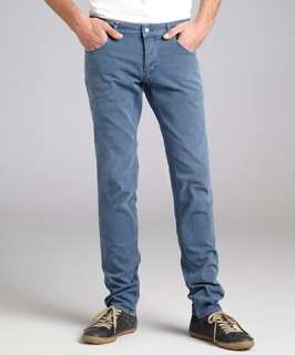 Prada slate blue denim straight leg jeans