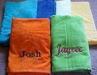 Embroidered, Personalized Pool or Beach Towel  