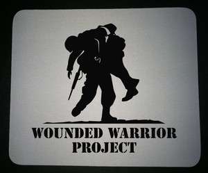 Wounded Warrior Project Mouse Pad with Black Logo  