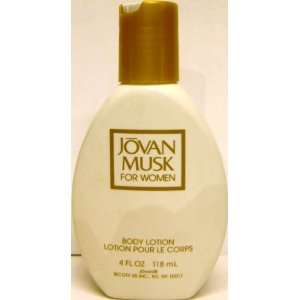 Jovan Musk Body Lotion for Women 4.0 Oz / 118ml Unboxed By Coty