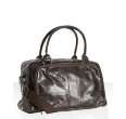 ben sherman brown faux leather pieced union jack holdall bag