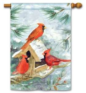 NEW CARDINAL FEEDER STD FLAG ARTIST JUDY BUSWELL  