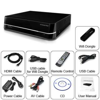 Media Elite   Networked HD Media Player (1080P, Wifi)  
