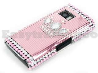 Crystal Bling Back Case Cover for Nokia X6 Pink Crown  