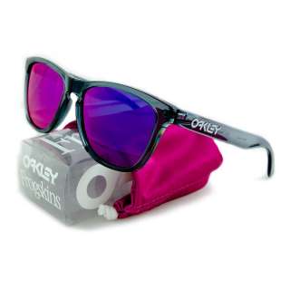 NEW RARE OAKLEY FROGSKINS CRYSTAL BLACK POSITIVE RED 24 304  