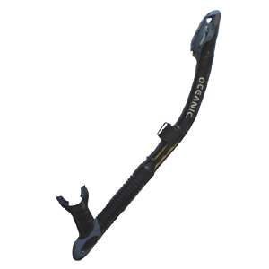 New Oceanic Ultra Dry Snorkel   BLACK SILICONE w/ SLATE ACCENT  