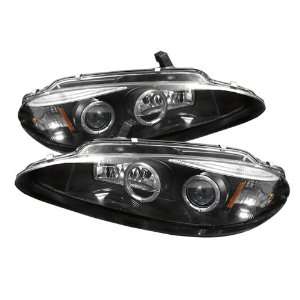   Dodge Intrepid 98 04 Halo LED Projector Headlights   Black Automotive