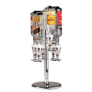   Liquor Bottle Rack Dispenser System for 6 Bottles